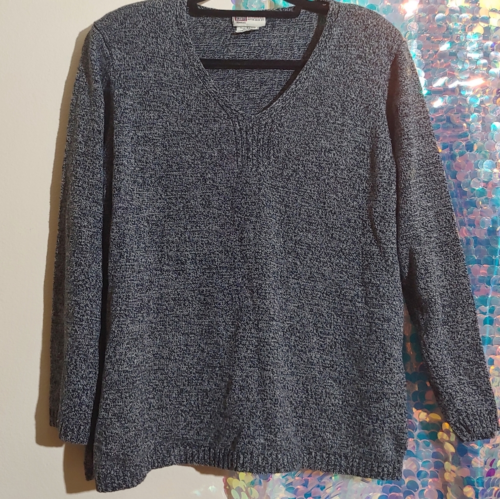 ☘ Faded Glory Knit V Neck Sweater 22W 24W